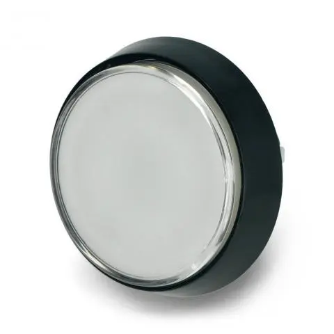 Arkadeknapp hvit LED 60mm