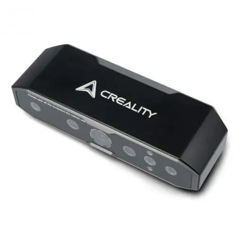 CR-Scan Otter 3D-skanner sett ovenfra med Creality-logo og synlige kameraer
