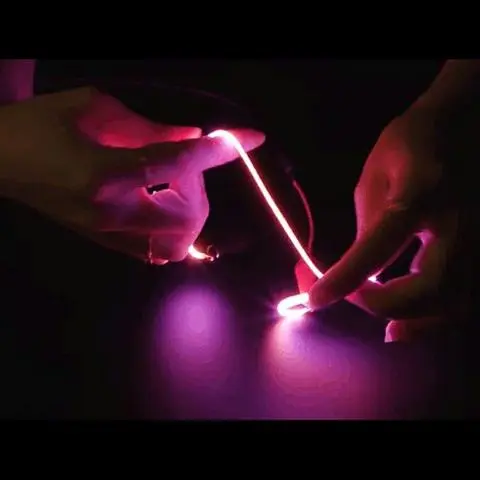 Rosa LED Noodle-stripe 3V, 130mm – visning 1