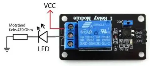 Tilkobling Rele til Raspberry Pi