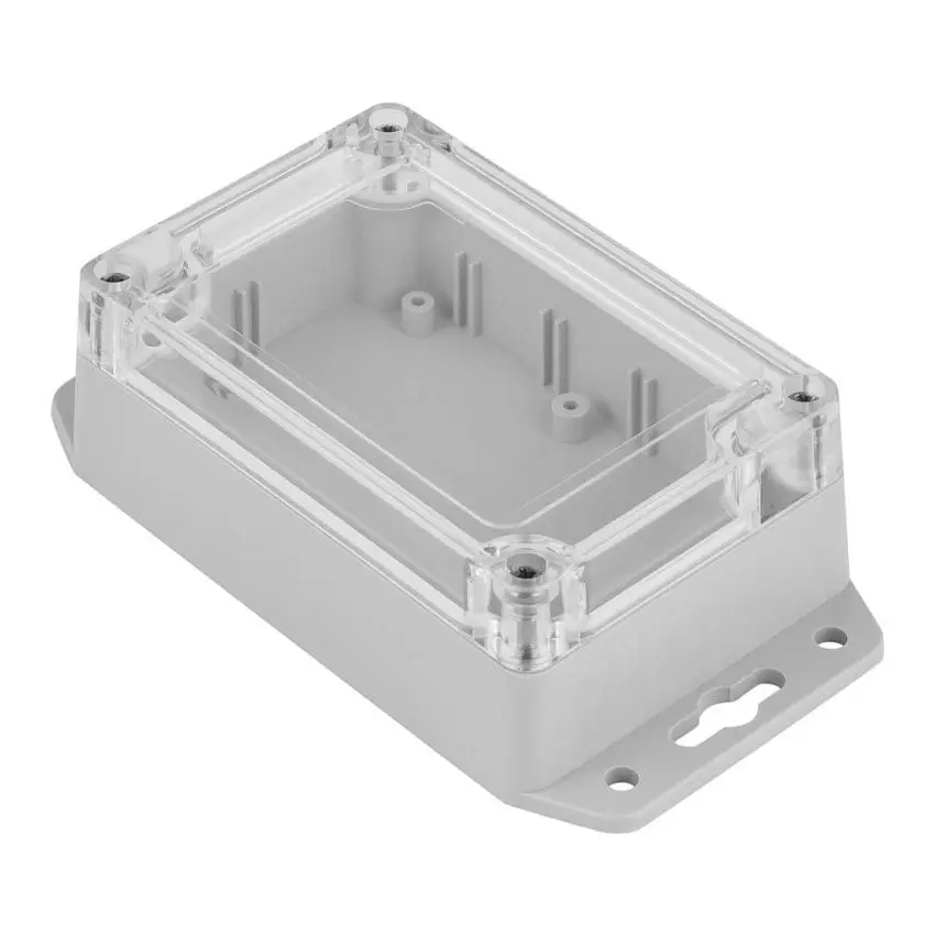 Plastkapsling med gjennomsiktig topp og monteringsører – 105×70×40 mm IP65 – visning 1
