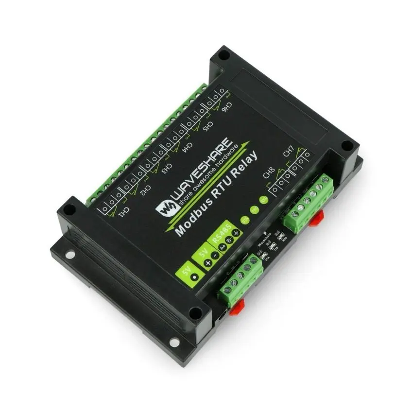 Rele 8 kanals modbus rs485