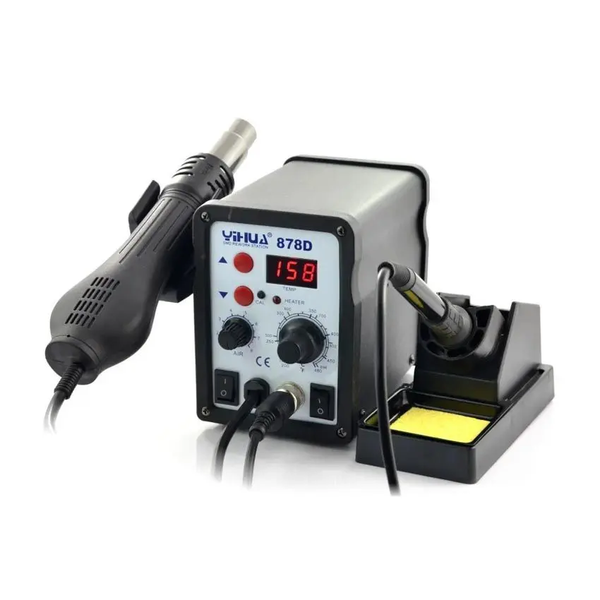 Yihua 878D lodde- og varmluftstasjon 700 W 2-i-1 – visning 1