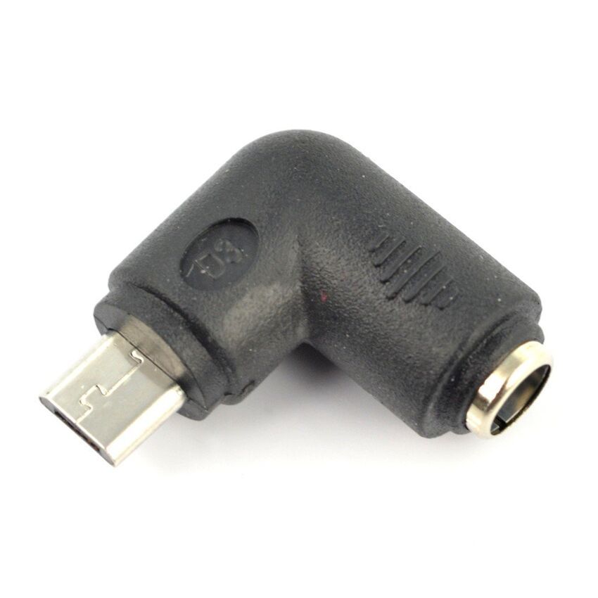 Adapter microusb dc vinklet