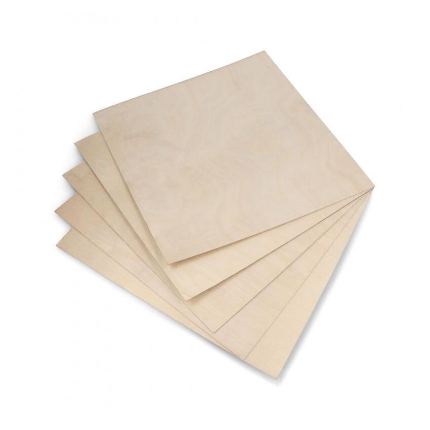 Bjørkefiner 1 mm – 300×300mm, 5 stk, laserskjæring og gravering – visning 1