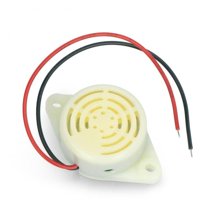 Buzzer med generator hvit kapsling alarm