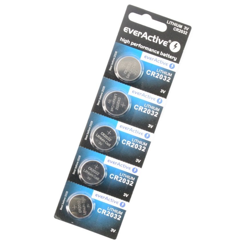 Cr2032 litiumbatteri everactive 5 pakning