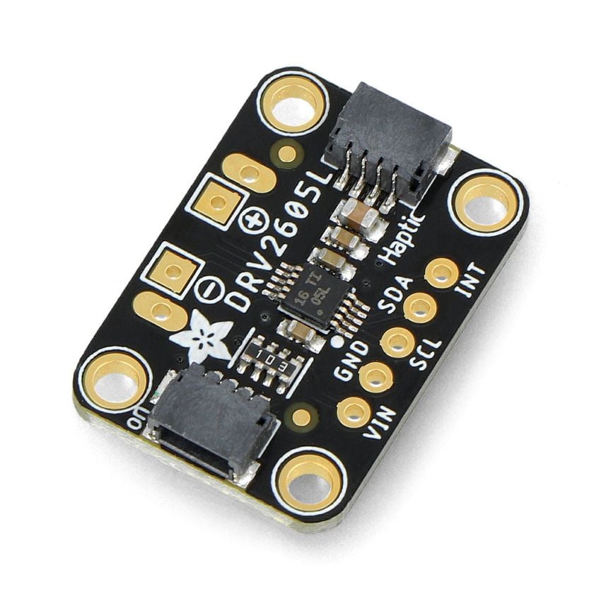 Adafruit DRV2605L-kontrollmodul for haptiske motorer med tilkoblingskontakter