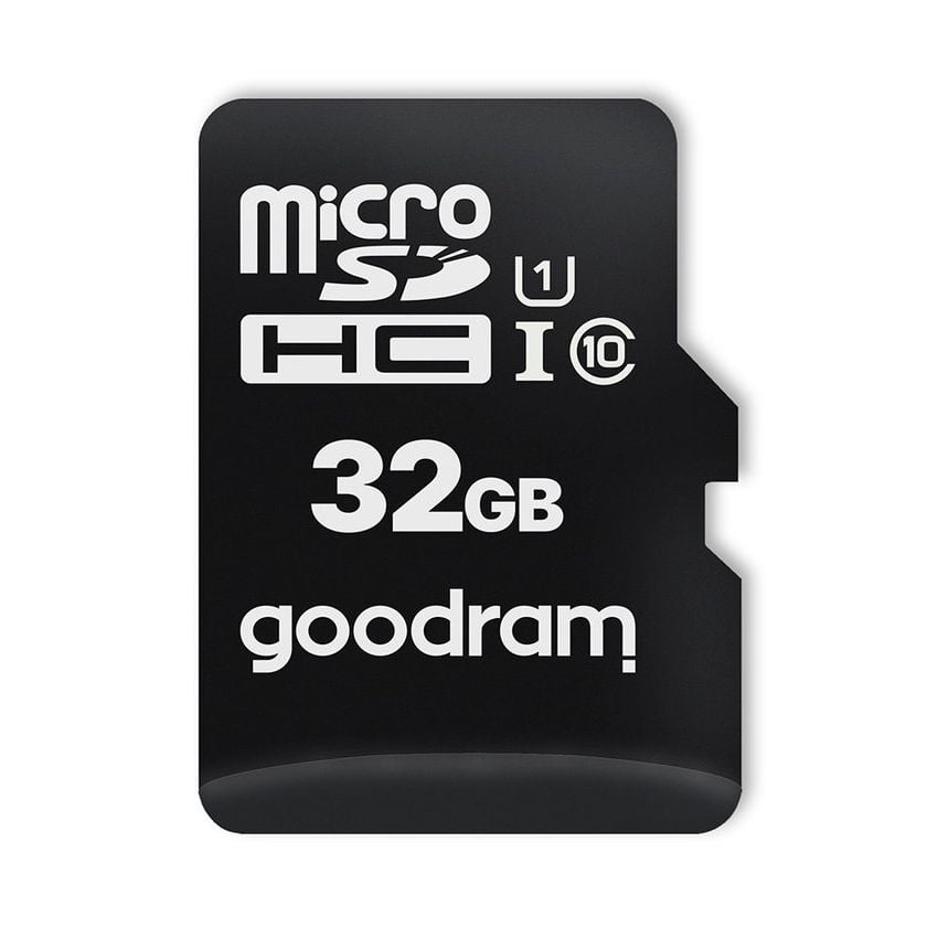 Goodram microSDHC-minnekort på 32 GB med UHS-I- og klasse 10-merking