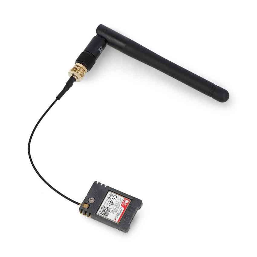 Kompakt IoT-modul for CAT-M og NB-IoT med tilkoblet sort antenne