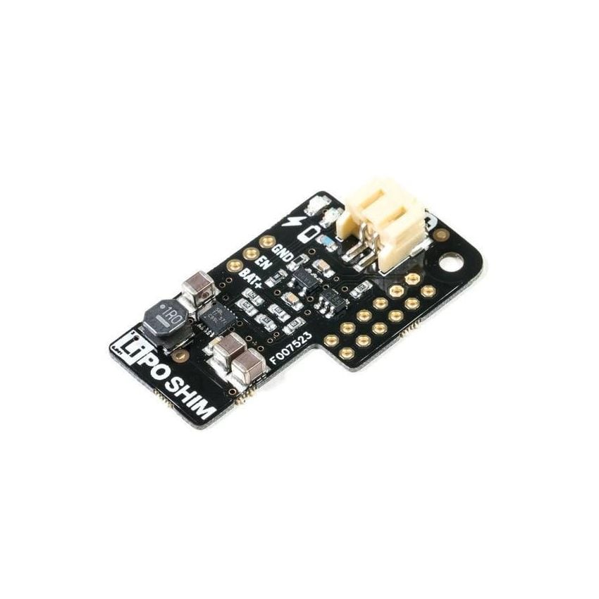 LiPo SHIM-strømforsyningskort med JST-kontakt og GPIO-pinner
