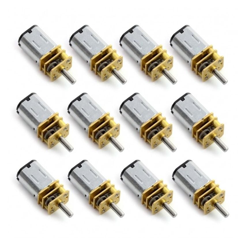 Sett av mikromotorpakke med metallgir, 60-2500 RPM