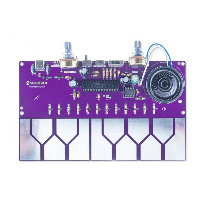 Piano Solder Kit med ATmega328P for lodding og elektronikk – visning 1