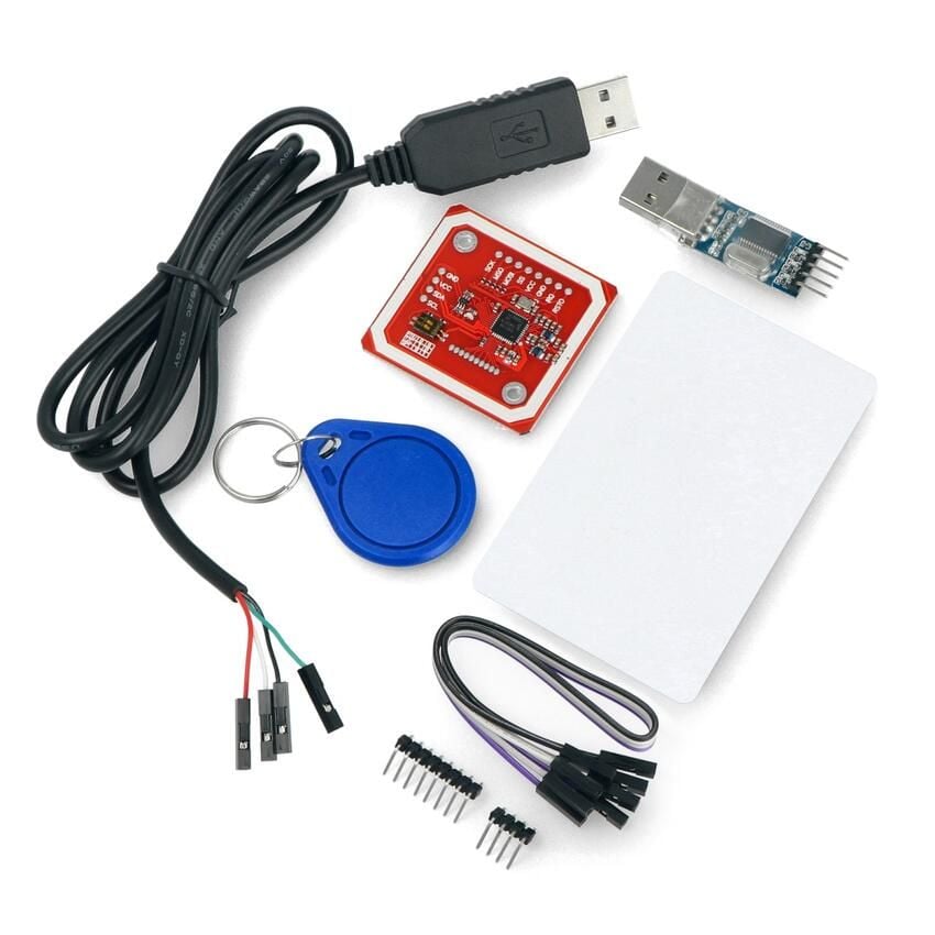 NFC / RFID-modul 13,56 MHz I2C/SPI – sett inkl. kort og nøkkelring – visning 1