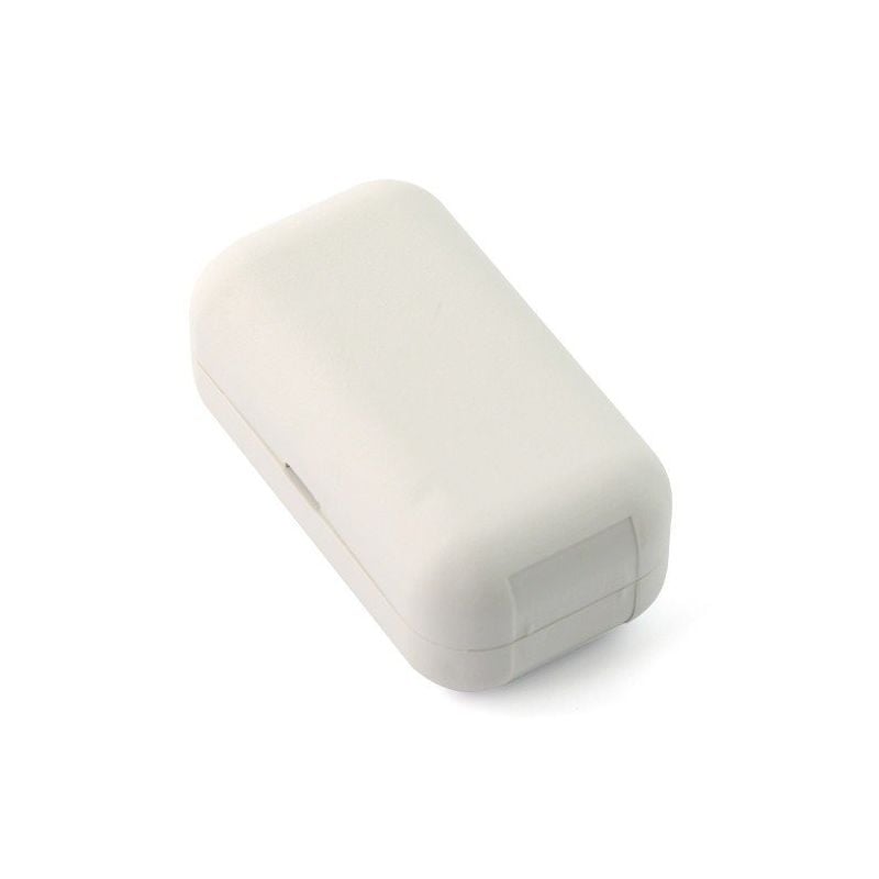 Plastkapsling lysegrå ABS, 56x31x24 mm, IP20, todelt
