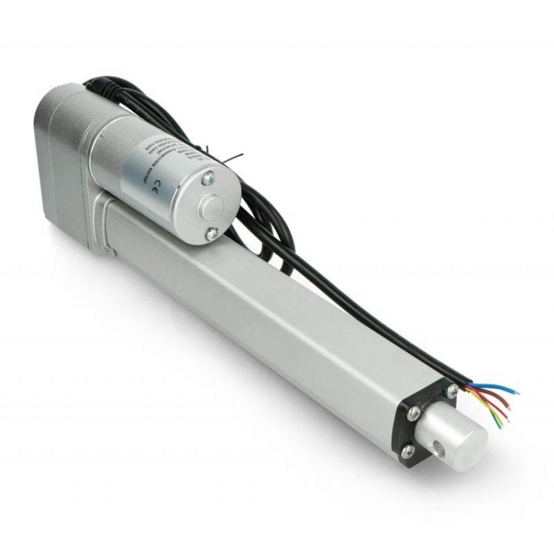 Lineær aktuator med 15 cm slaglengde, 500N, 13 mm/s, 12V med potensiometerutgang