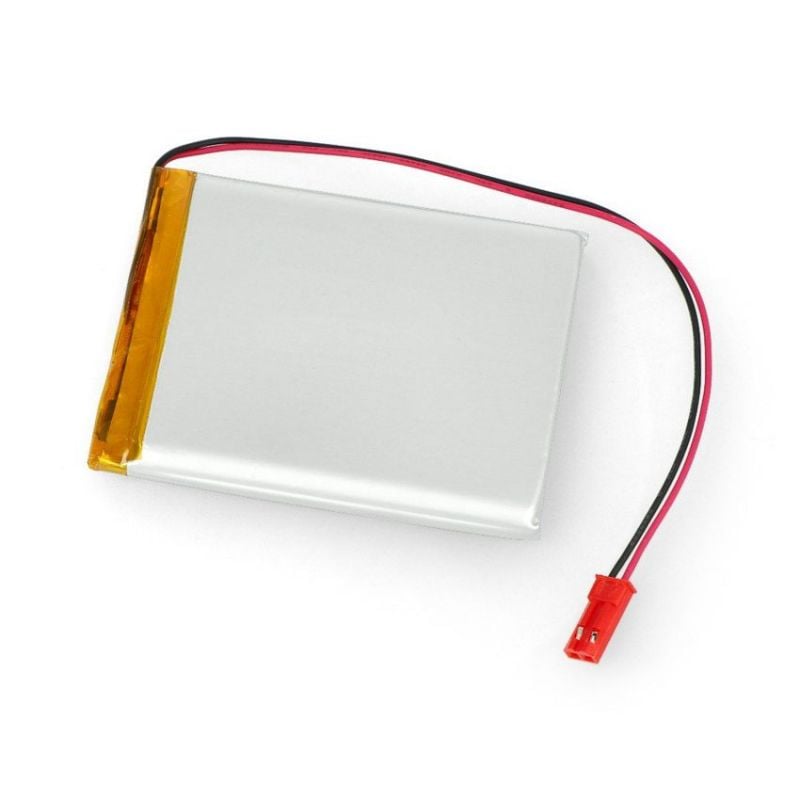 Akyga Li-Pol batteri 3500mAh 1S 3,7V - JST-BEC kontakt + rasterkontakt - 68x55x6mm
