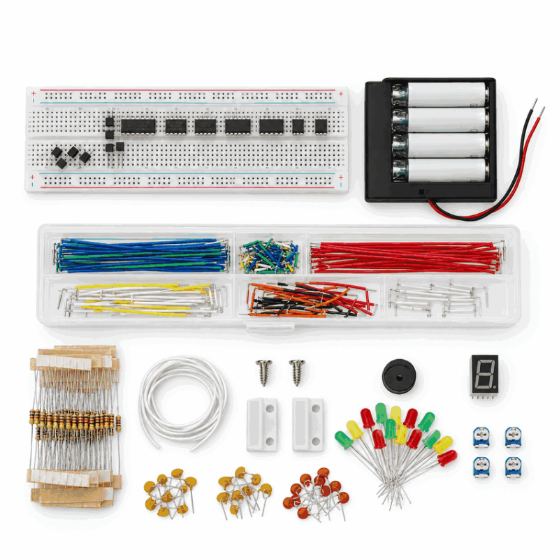 Bygg og utforsk digitale elektronikkprosjekter - elektronikksett for Arduino med ulike komponenter