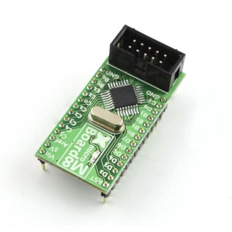 AVR-modul med ATmega8A for styring og prototyping