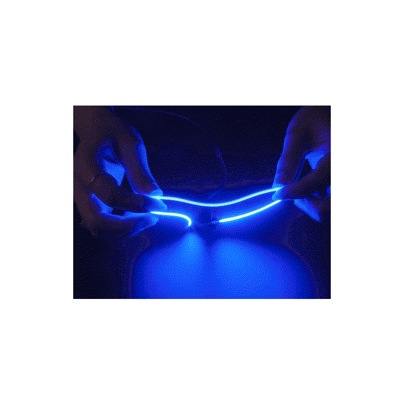 Blått fleksibelt LED-filament 3V, 130mm