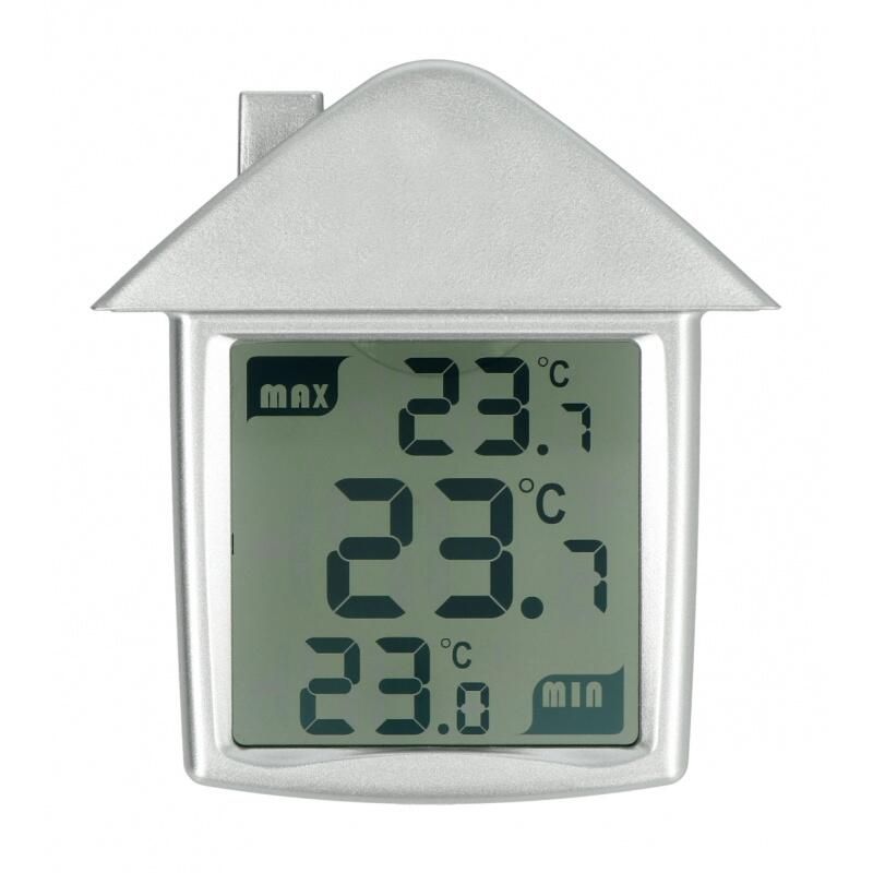Digitalt vindustermometer med LCD-display og maks/min