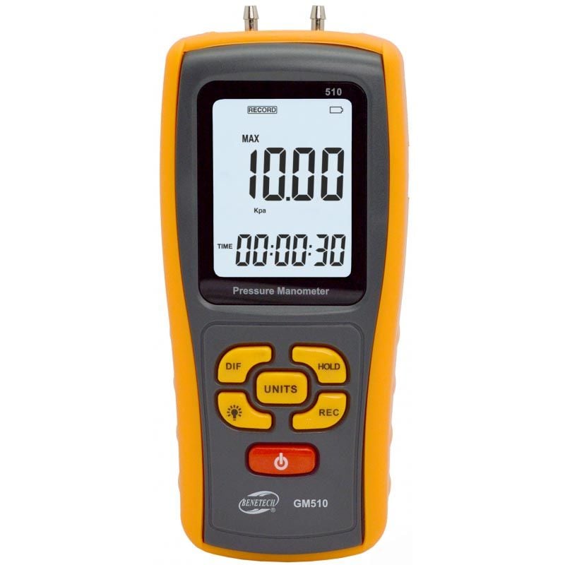 Digitalt differansetrykkmåler for gass, Benetech GM510