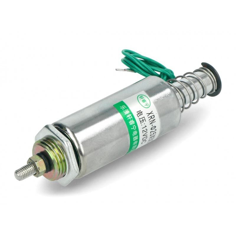 Elektromagnet skyvende 12V 2kg 25mm