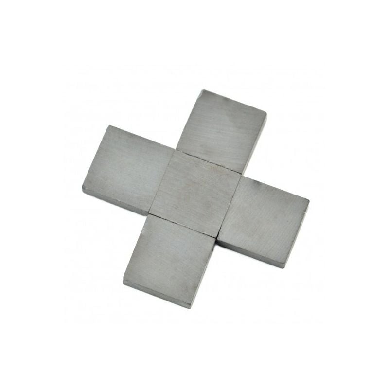  Ferrittmagneter - 20x20x5 mm, 5 stk