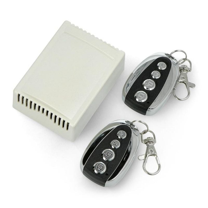 Mottaker med to fjernkontroller - fjernstyring av enheter - 4 kanaler