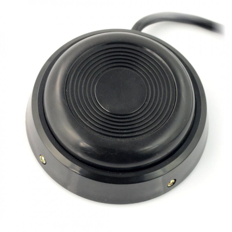 Fotbryter 100mm monostabil - 250V 10A - rund fotpedal