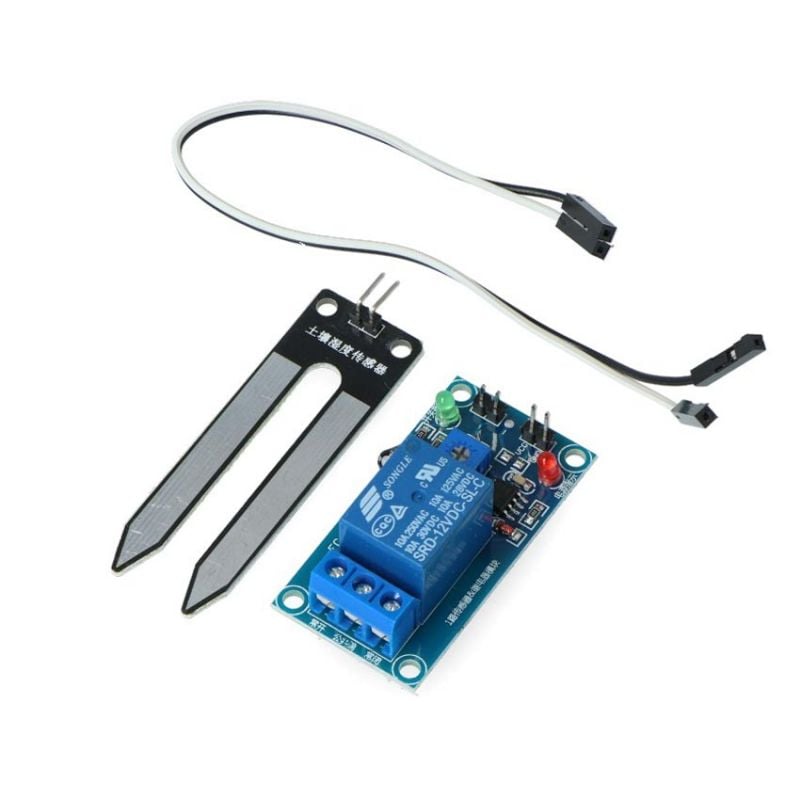 Fuktighetssensor med 12V rele, automatisk vanningsstyring