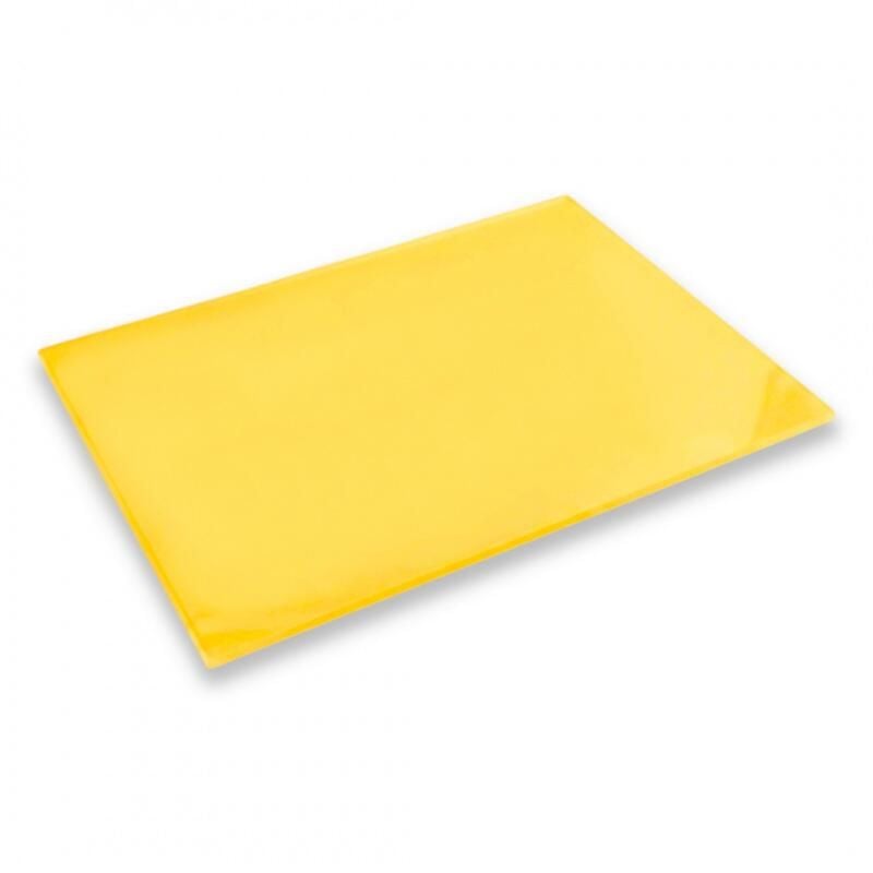 Gul akrylplate PMMA 3mm, Cell Cast, storformat 400×600mm