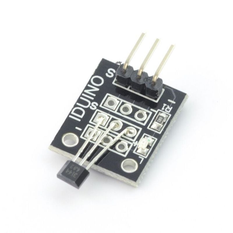 Hall-sensor for magnetfeltdeteksjon – digital modul 5V