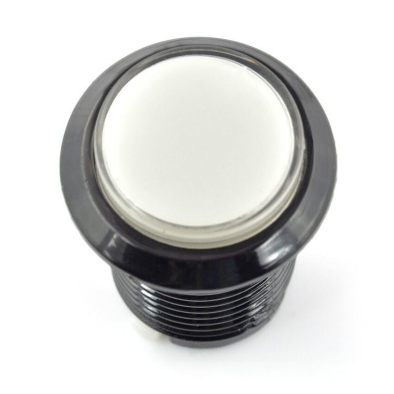 Arcade-knapp 33 mm med hvit LED-belysning