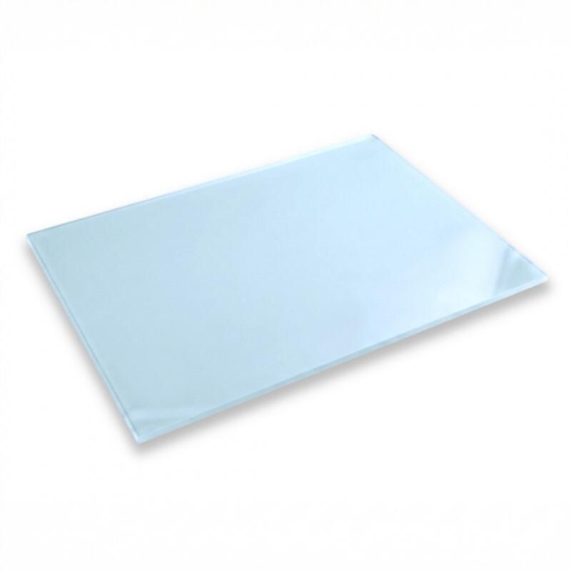 Isfarget PMMA-akrylplate 3mm, 400×600mm, blank og matt side