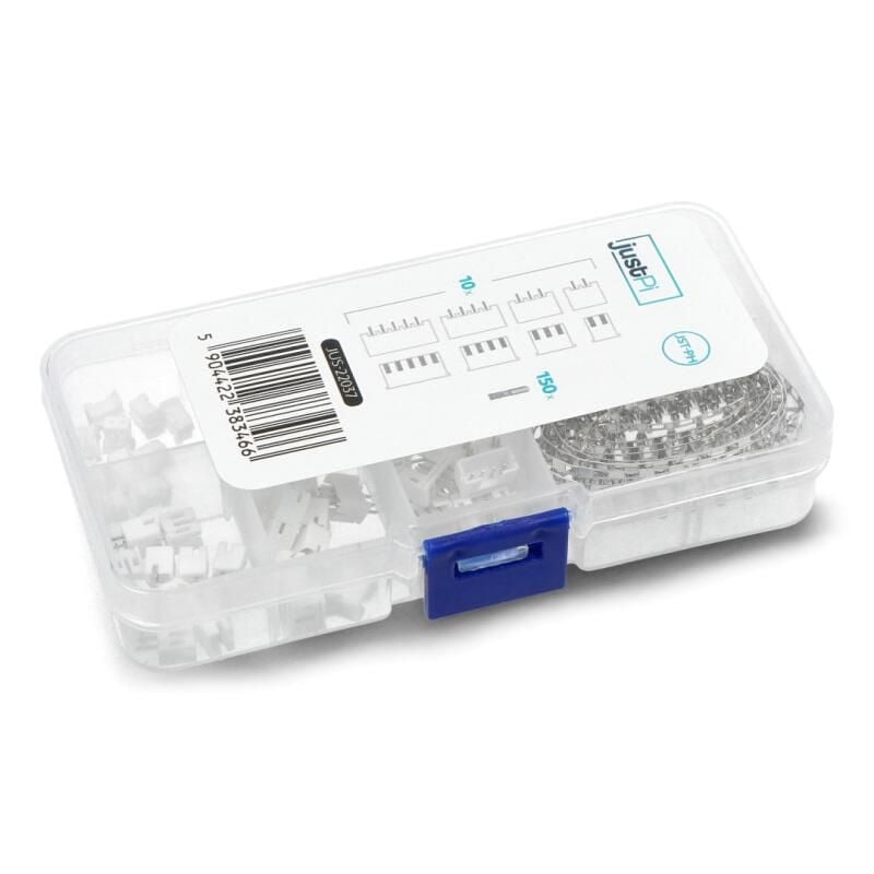 JST PH2.00-kontaktsett, 2/3/4/5-pin, 230 deler