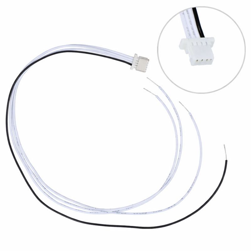 JST SH 4-pins tilkoblingskabel 20cm med loddebar sokkel