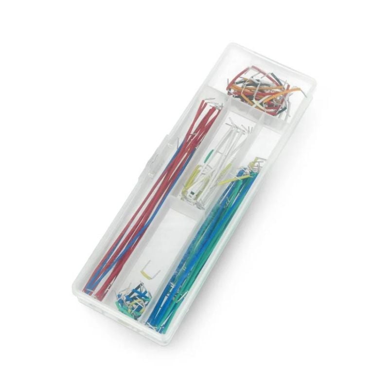 Sett med 140 breadboard-kabler, hann- og hunnkontakter
