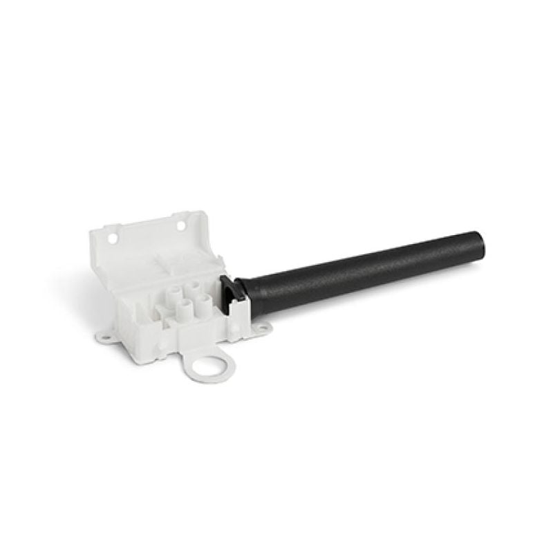 Koblingsboks i plast med 2-pins koblingsklemme og ledningsavlastning, 10A/250V