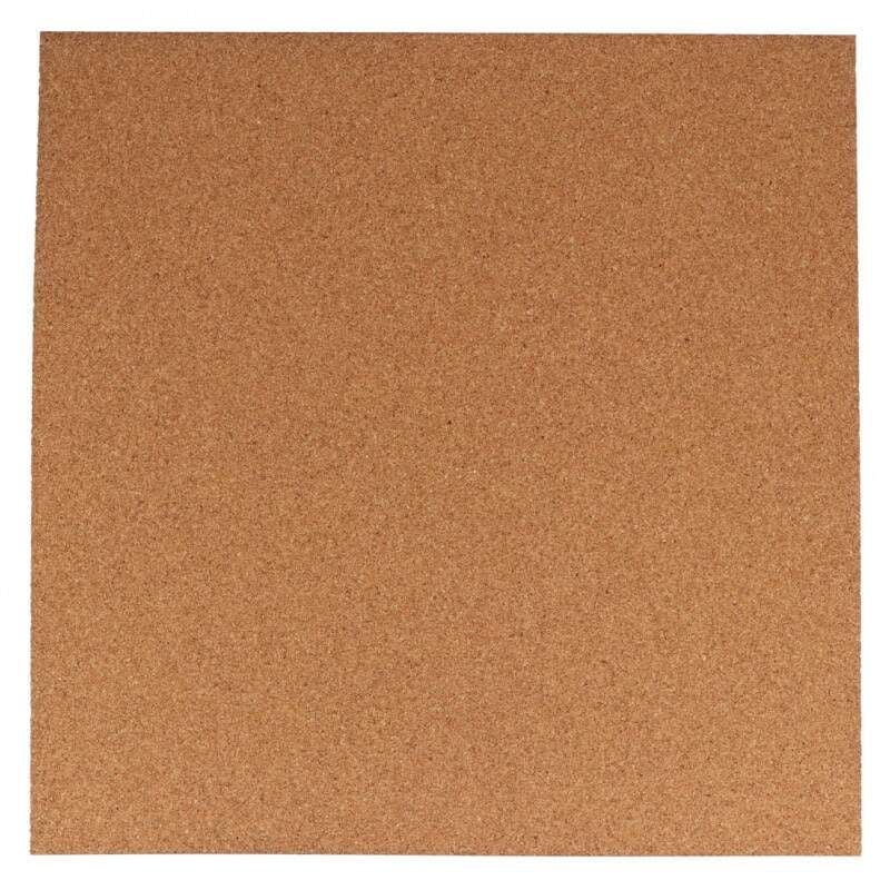 Finkornet korkplate 3mm – 300×300mm, 5 stk, laserskjæring