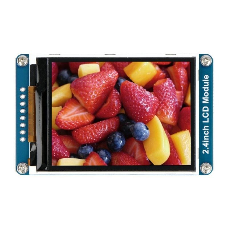 IPS LCD-skjerm 2,4" 240x320px, SPI-grensesnitt for Raspberry Pi og Arduino