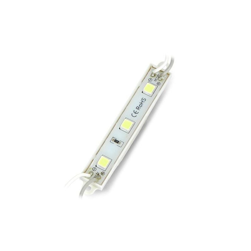 LED-modul 3x SMD5050 12V IP65 - Kald Hvit