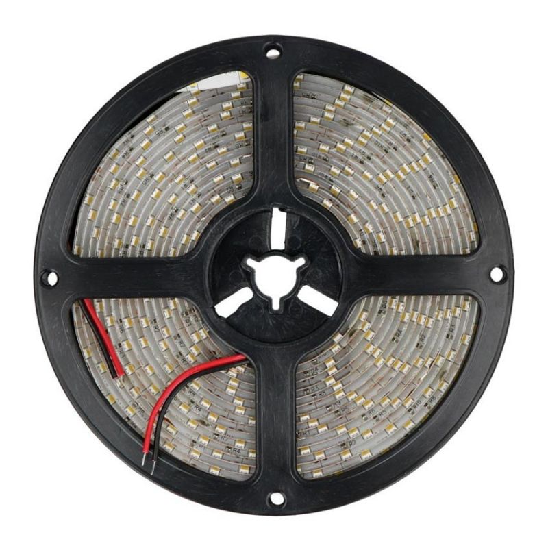 LED-stripe 5m, Varm Hvit (IP65, 4,8W/m, 60 LED/m, 8mm bredde)