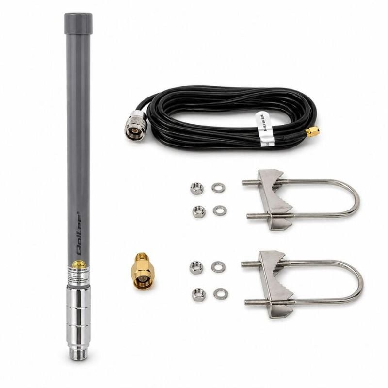 LoRa-antennesett 868 MHz, 5,8 dBi, IP67, rundstr&aring;lende, 3m RG58-kabel