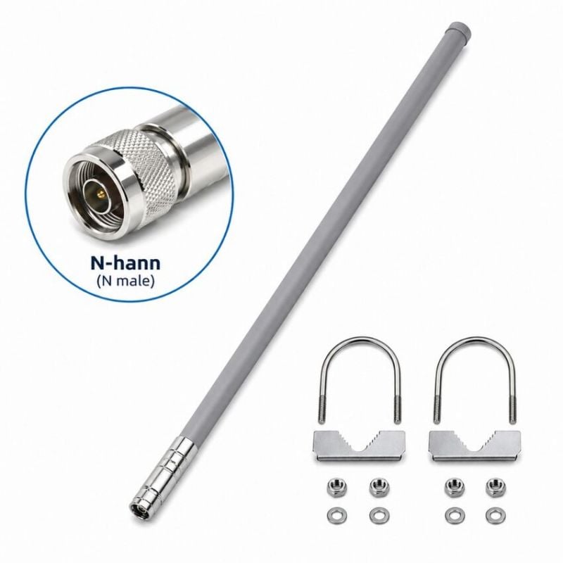 Utend&oslash;rs LoRa-antenne 868 MHz, 8 dBi, IP67, 113 cm, glassfiber