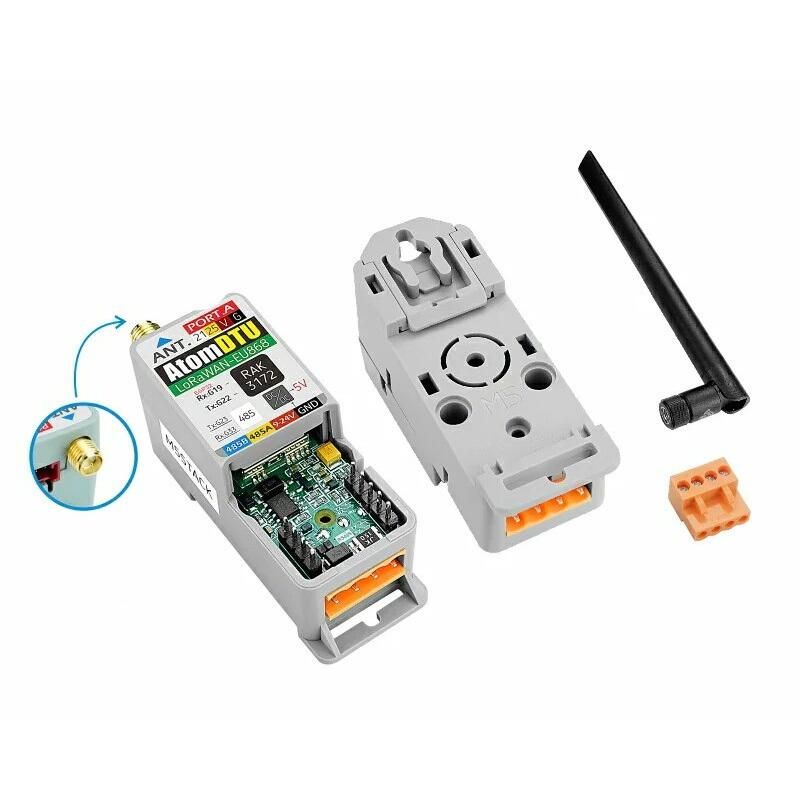 LoRaWAN-modul EU868 med RS485 og antenne for M5Atom