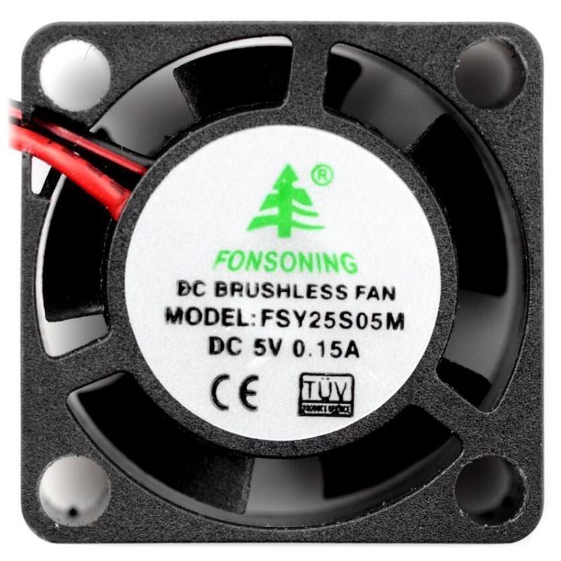Mini vifte 25mm 5V børsteløs – kompakt kjøling 8000 rpm 18 dB