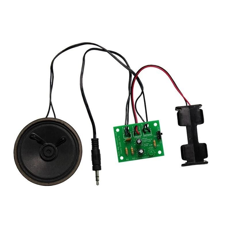 Mono forsterker byggesett, 1 W, med bryter og LED