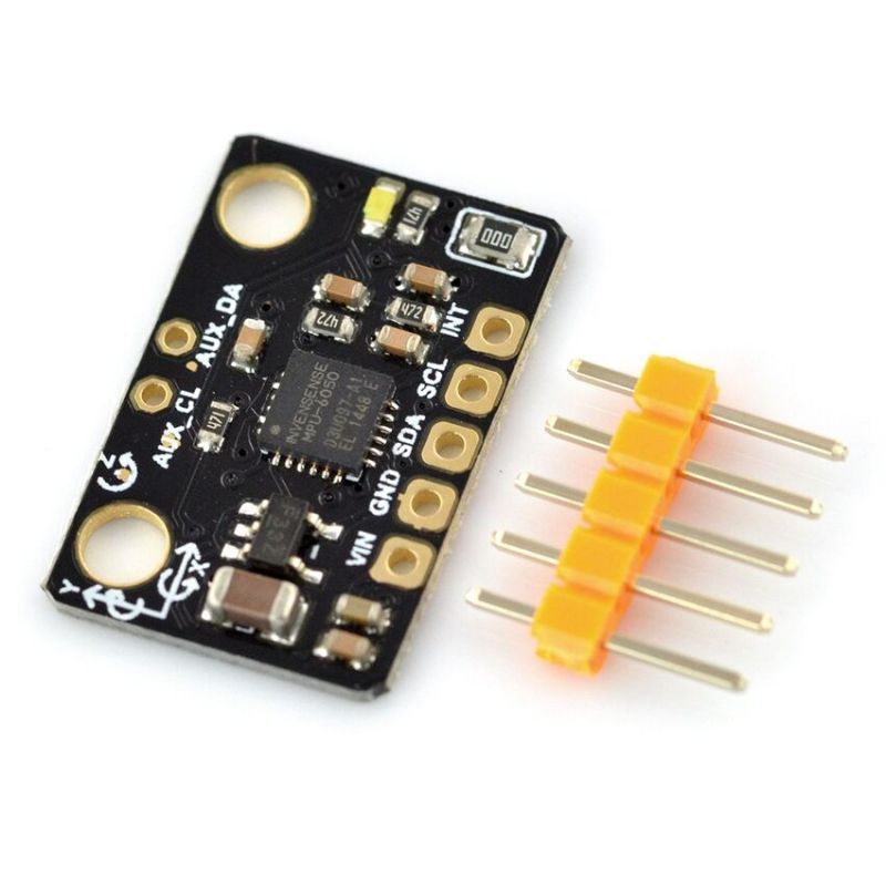 Akselerometer og gyroskop, 3-akse bevegelsessensor I2C, MPU-6050