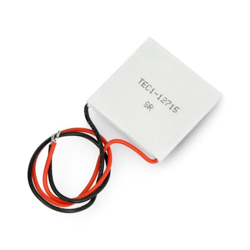 Peltier-modul 12V 12A – termoelektrisk kjøleelement 142W, 40×40 mm